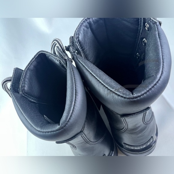 SOREL Lennox Leather Lace STKD Boot in Black Sea Salt NWT NO BOX Size:10 Women’s - Picture 13 of 15